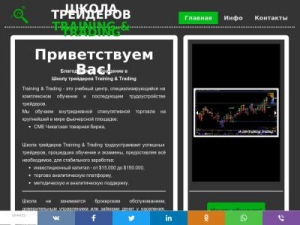 Скриншот главной страницы сайта training-trading.ru
