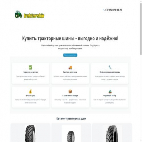 Скриншот главной страницы сайта traktorshin.ru