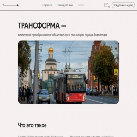 Скриншот главной страницы сайта transforma-vladimir.ru