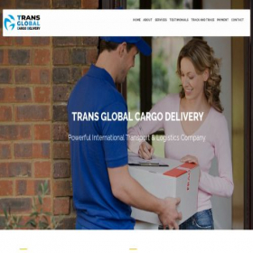 Скриншот главной страницы сайта transglobalcargodelivery.com