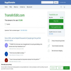 Скриншот главной страницы сайта transkredit.com