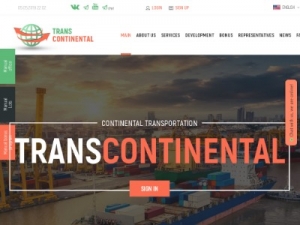 Скриншот главной страницы сайта translogistic.cc