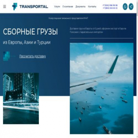 Скриншот главной страницы сайта transportal24.com