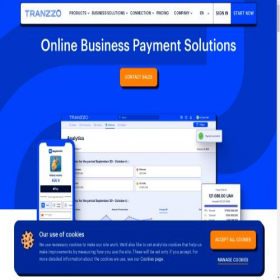 Скриншот главной страницы сайта tranzzo.com