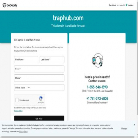 Скриншот главной страницы сайта traphub.com