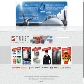 Скриншот главной страницы сайта trast-aero.com