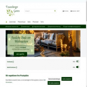 Скриншот главной страницы сайта traunsbergergarten.de