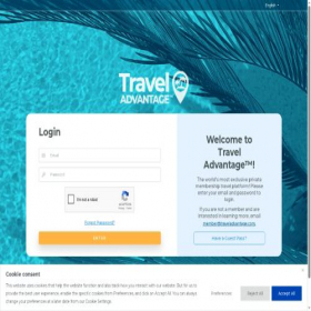 Скриншот главной страницы сайта traveladvantage.com