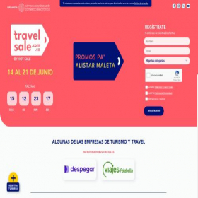 Скриншот главной страницы сайта travelsale.com.co