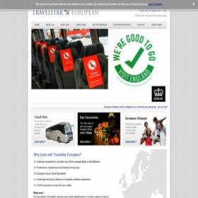 Скриншот главной страницы сайта travelstareuropean.co.uk