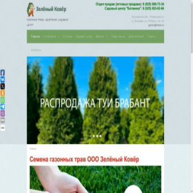Скриншот главной страницы сайта trawa.ru