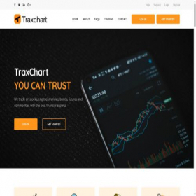 Скриншот главной страницы сайта traxchart.com