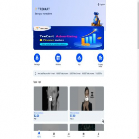 Скриншот главной страницы сайта trecart-ads.com