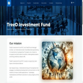 Скриншот главной страницы сайта treedfund.mu