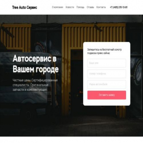 Скриншот главной страницы сайта treesautollt.ru