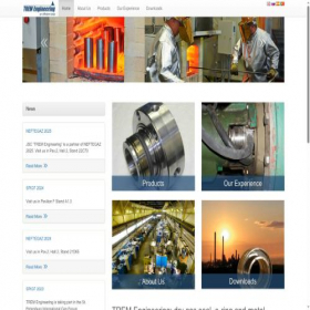 Скриншот главной страницы сайта tremseals.com