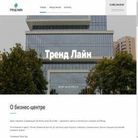 Скриншот главной страницы сайта trend-lajn.ru