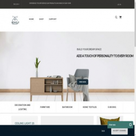 Скриншот главной страницы сайта trend2homely.com