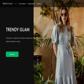 Скриншот главной страницы сайта trendyglam.ru
