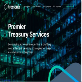 Скриншот главной страницы сайта tressonix.com