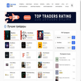 Скриншот главной страницы сайта treydery-pro.ru
