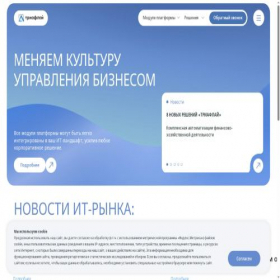 Скриншот главной страницы сайта triafly.ru