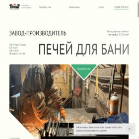 Скриншот главной страницы сайта triat.pro