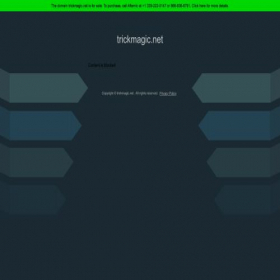 Скриншот главной страницы сайта trickmagic.net