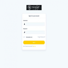 Скриншот главной страницы сайта tridentmining.net