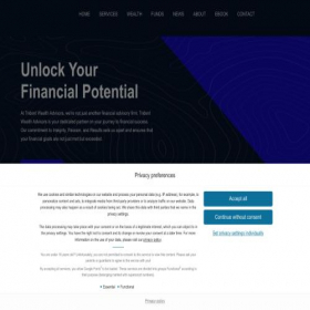 Скриншот главной страницы сайта tridentwealthadvisors.com