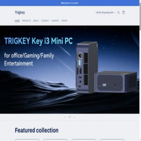 Скриншот главной страницы сайта trigkey.com