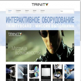 Скриншот главной страницы сайта trinityboard.ru