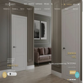 Скриншот главной страницы сайта triodveri.com