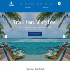 Скриншот главной страницы сайта tripvalet.com
