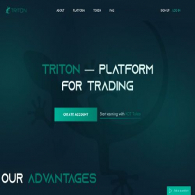 Скриншот главной страницы сайта tritontrades.tech