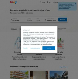 Скриншот главной страницы сайта trivago.es