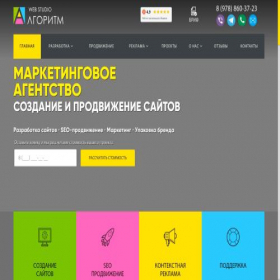 Скриншот главной страницы сайта trivisions.ru