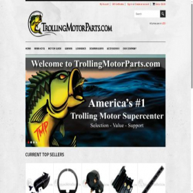 Скриншот главной страницы сайта trollingmotorparts.com