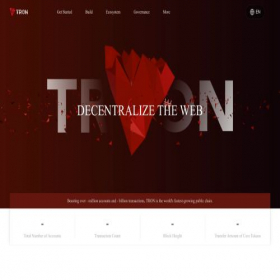 Скриншот главной страницы сайта tronchain.net