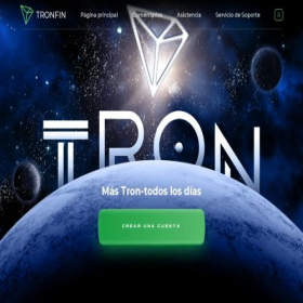 Скриншот главной страницы сайта tronfin.org