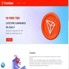 Скриншот главной страницы сайта trongem.xyz