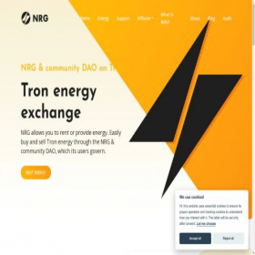 Скриншот главной страницы сайта tronnrg.com