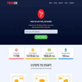 Скриншот главной страницы сайта tronok.com