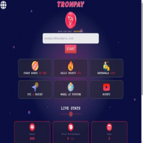 Скриншот главной страницы сайта tronpay.pro
