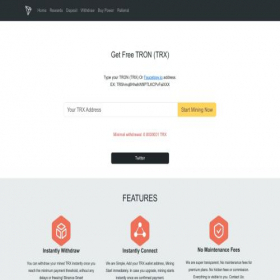 Скриншот главной страницы сайта tronths.com