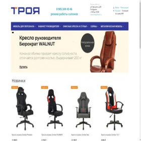 Скриншот главной страницы сайта troya73.ru