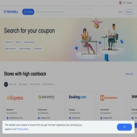 Скриншот главной страницы сайта troywell.org