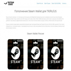 Скриншот главной страницы сайта trsteam.ru