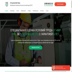 Скриншот главной страницы сайта trud-rf.ru