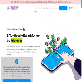 Скриншот главной страницы сайта truecashpay.com